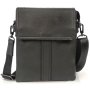 Мужской мессенджер Tiding Bag из натуральной кожи Черный