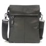 Мужской мессенджер Tiding Bag из натуральной кожи Черный