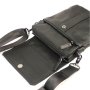 Мужской мессенджер Tiding Bag из натуральной кожи Черный