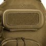 Однолямковий тактичний рюкзак Highlander Stoirm Gearslinger на 12 л вагою 1 кг з відділом під ноутбук з нейлону Хакі