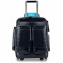 Piquadro BL SQUARE 34 л чемодан из натуральной кожи на 2 колесах синий