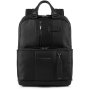 Piquadro Brief Bagmotic 20 л міський текстильний рюкзак для ноутбука чорний