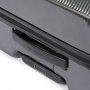 Piquadro CUBICA/Black M 70 л чемодан из поликарбоната на 4 колесах черный
