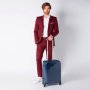 Piquadro CUBICA/Blue S 34 л чемодан из поликарбоната на 4 колесах синий