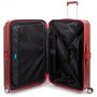 Piquadro CUBICA/Red L 89 л чемодан из поликарбоната на 4 колесах красный
