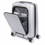 Piquadro RELYGHT PLUS ZIP 39,5 л чемодан из поликарбоната на 4 колесах серебристый