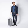 Piquadro RELYGHT PLUS ZIP 39,5 л чемодан из поликарбоната на 4 колесах серый
