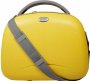 Пластиковый бьюти кейс, дорожная косметичка Vip Collection Kilimanjaro желтый