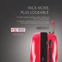 Поликарбонатный чемодан гигант 108 л Heys xcase 2G, красный