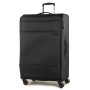 Rock Deluxe-Lite 110/122 л чемодан из полиэстера на 4 колесах черный