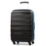 Rock Impact (M) Black/Blue 67,5 л чемодан из полипропилена на 4 колесах черный