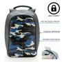 Рюкзак для города антивор XD Design Bobby Zebra Синий