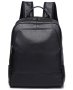 Рюкзак кожаный с отделом для ноутбука Tiding Bag Черный