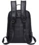 Рюкзак кожаный с отделом для ноутбука Tiding Bag Черный