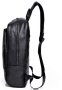 Рюкзак кожаный с отделом для ноутбука Tiding Bag Черный