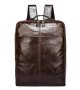 Рюкзак шкіряний Tiding Bag з відділом під ноутбук Коричневий