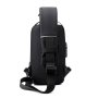 Рюкзак-слинг Confident AT08-1232A с USB выходом и кодовым замком Черный