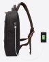 Рюкзак Tiding Bag з usb-входом і відділом під ноутбук Чорний
