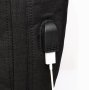 Рюкзак Tiding Bag з usb-входом і відділом під ноутбук Чорний