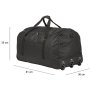Складная сумка на колесах TravelZ Wheelbag на 100 л Черная