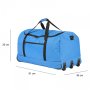Складна сумка на колесах TravelZ Wheelbag на 100 л Синя