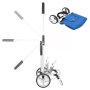 Складная сумка-тележка ShoppingCruiser Foldable на 45 литров Голубая