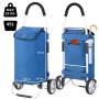 Складная сумка-тележка ShoppingCruiser Foldable на 45 литров Голубая
