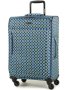 Средний чемодан 53/58 л Members Vogue (M) Blue Geo Print
