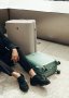 Средний чемодан Heys Earth Tones на 68/81 л весом 4 кг из поликарбоната Зеленый