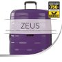 Средний чемодан из 100% дюрафлекса 70 л Heys Zeus, синий
