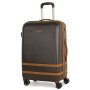 Средний чемодан на 4-х колесах 60 л Rock Valence Brown Hardshell (M)