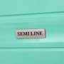 Средний чемодан Semi Line на 61 л весом 3 кг из полипропилена Зеленый
