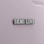 Середня валіза Semi Line на 63 літри вагою 3,2 кг з поліпропілену Рожева