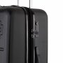 Средний чемодан Swissbrand Berlin на 65/75 л из поликарбоната Черный