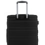 Средний чемодан Swissbrand Freya на 71/81 л весом 3,5 кг Черный