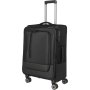 Середня валіза Travelite Crosslite 5.0 на 61/66 л вагою 3,3 кг Чорна