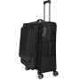 Середня валіза Travelite Crosslite 5.0 на 61/66 л вагою 3,3 кг Чорна