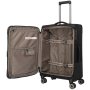 Середня валіза Travelite Crosslite 5.0 на 61/66 л вагою 3,3 кг Чорна