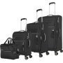 Средний чемодан Travelite Miigo на 61/66 л весом 3 кг Черный