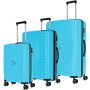 Средний чемодан Travelite Orbita на 68/71 л весом 3,4 кг из полипропилена Голубой