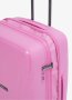 Средний чемодан V&amp;V Travel Flash light 2.0 с расширением на 83/95 л весом 3,2 кг Розовый