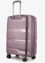 Средний чемодан V&amp;V Travel Metallo – 75 / 85 л, 3,1 кг Розовый — фото 3