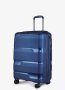 Середня валіза V&amp;V Travel Metallo – 75 / 85 л, 3,1 кг Синя