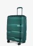 Середня валіза V&amp;V Travel Metallo – 75 / 85 л, 3,1 кг Зелена