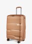 Середня валіза V&amp;V Travel Metallo – 75 / 85 л, 3,1 кг Золота