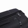 Средний чемодан V&amp;V Travel Summer Breeze на 72/80 л весом 3,2 кг из полипропилена Черный