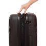 Средний чемодан V&amp;V Travel TIFFANY на 85/97 л весом 3,2 кг из полипропилена Черный