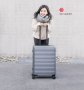 Средний чемодан Xiaomi Ninetygo Business Travel на 65 л из поликарбоната Серый
