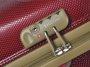 Средний пластиковый чемодан 4-х колесных 59 л PUCCINI, бордовый