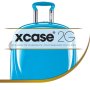 Средний поликарбонатный чемодан 73 л Heys xcase 2G, фиолетовый